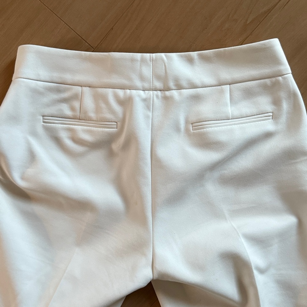 ANTONIO MELANI WHITE MAXINE FIT FLARED SHABBY CHIC DRESS PANTS SZ 2 BUSINESSWEAR - Picture 14 of 15